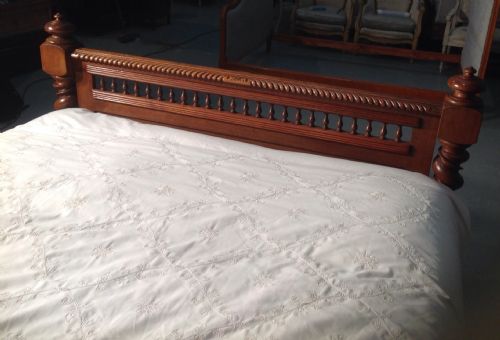 OAK FRENCH BARLEY TWIST BRETON BED - ADDITIONAL PHOTO 6