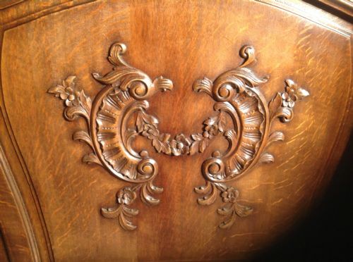 ANTIQUE FRENCH OAK KINGSIZE BED - ADDITIONAL PHOTO 2