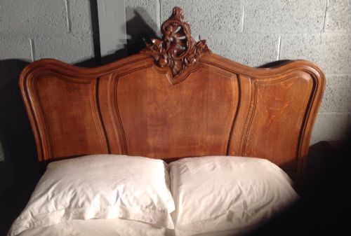ANTIQUE FRENCH OAK KINGSIZE BED - ADDITIONAL PHOTO 8