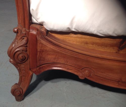 SOLID WALNUT KINGSIZE FRENCH BED - ADDITIONAL PHOTO 6
