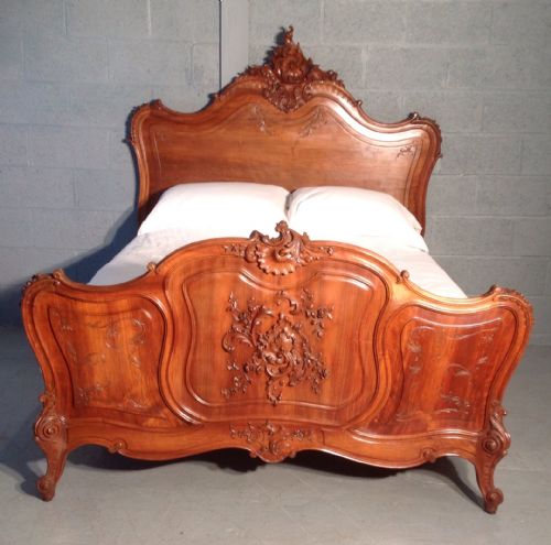 SOLID WALNUT KINGSIZE FRENCH BED - ADDITIONAL PHOTO 13