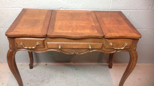 ANTIQUE FRENCH OAK DRESSING TABLE - ADDITIONAL PHOTO 9