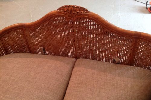 OUTSTANDING OVERSIZE KINGSIZE FRENCH BERGERE BED WITH MATCHING CABINETS - ADDITIONAL PHOTO 9