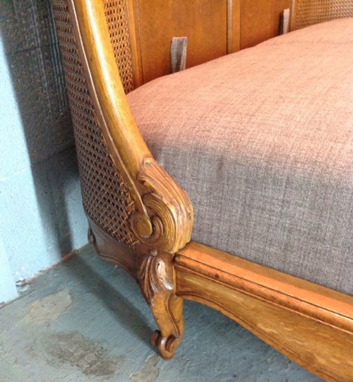 OUTSTANDING OVERSIZE KINGSIZE FRENCH BERGERE BED WITH MATCHING CABINETS - ADDITIONAL PHOTO 11