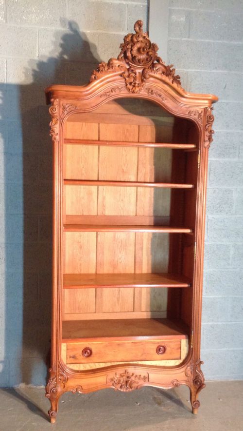 CARVED WALNUT FRENCH ARMOIRE - ADDITIONAL PHOTO 9