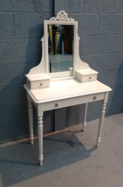 painted french walnut dressing table - CATEGORY: ANTIQUE DRESSING TABLES - DATED 1890