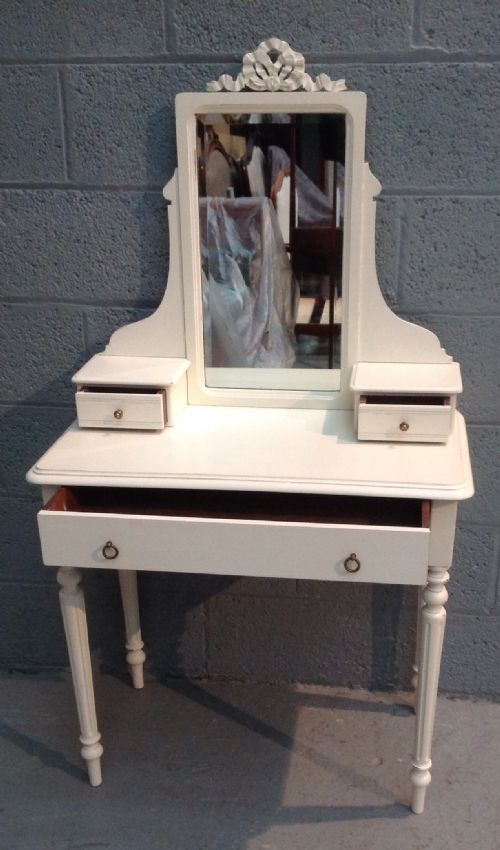 PAINTED FRENCH WALNUT DRESSING TABLE - ADDITIONAL PHOTO 1