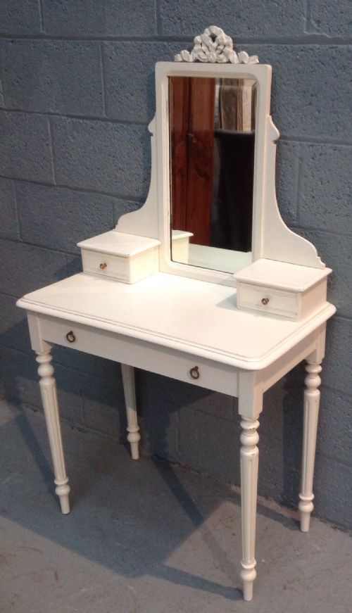 PAINTED FRENCH WALNUT DRESSING TABLE - ADDITIONAL PHOTO 3