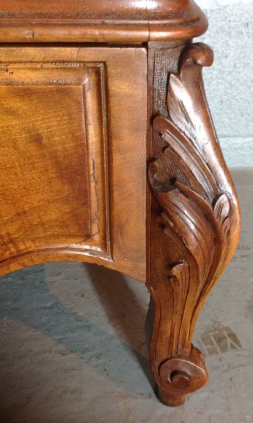 CARVED WALNUT FRENCH ARMOIRE - ADDITIONAL PHOTO 7