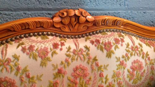 PAIR OF FRENCH UPHOLSTERED SINGLE BEDS - ADDITIONAL PHOTO 5