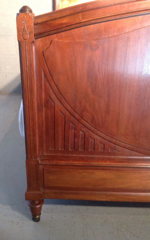 FRENCH WALNUT KINGSIZE BED - ADDITIONAL PHOTO 8
