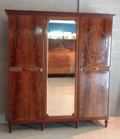 large mahogany wardrobe - CATEGORY: ANTIQUE WARDROBES - DATED 1910