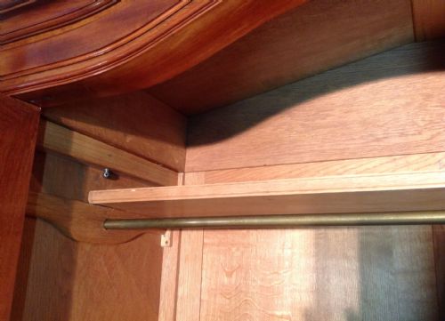 FRENCH MAHOGANY ARMOIRE - ADDITIONAL PHOTO 4
