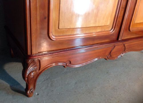 FRENCH MAHOGANY ARMOIRE - ADDITIONAL PHOTO 5