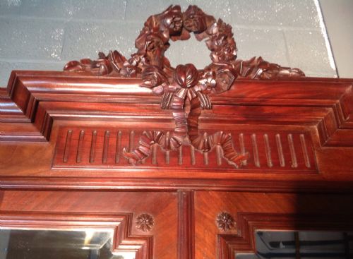 FRENCH MAHOGANY ARMOIRE - ADDITIONAL PHOTO 2