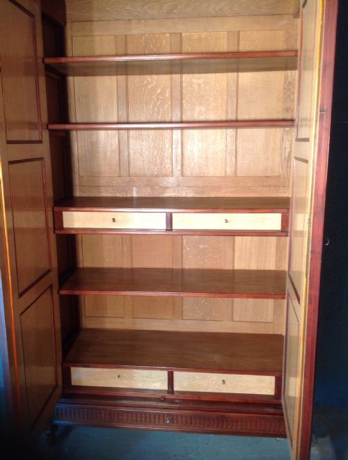 FRENCH MAHOGANY ARMOIRE - ADDITIONAL PHOTO 5