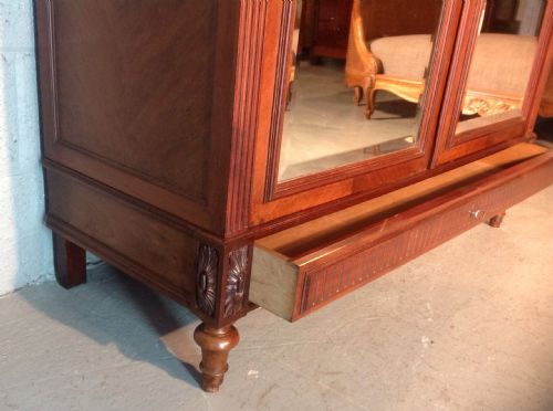 FRENCH MAHOGANY ARMOIRE - ADDITIONAL PHOTO 10