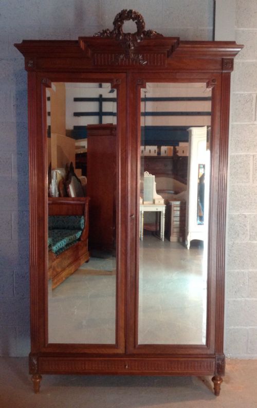 FRENCH MAHOGANY ARMOIRE - ADDITIONAL PHOTO 11