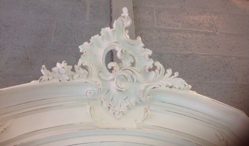 PAINTED FRENCH WALNUT ARMOIRE - ADDITIONAL PHOTO 1