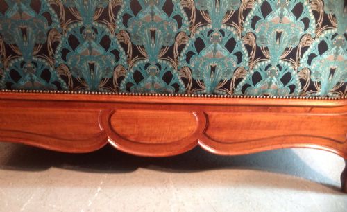 FRENCH WALNUT UPHOLSTERED BED - ADDITIONAL PHOTO 6