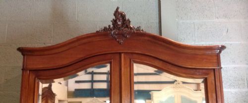 FRENCH WALNUT ARMOIRE - ADDITIONAL PHOTO 2