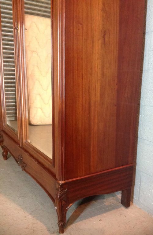 FRENCH WALNUT ARMOIRE - ADDITIONAL PHOTO 5