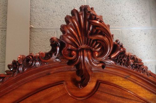 FRENCH MAHOGANY ARMOIRE - ADDITIONAL PHOTO 1