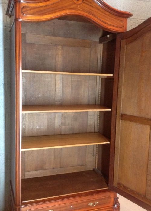 FRENCH MAHOGANY ARMOIRE - ADDITIONAL PHOTO 4