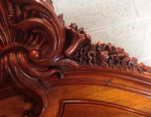 FRENCH MAHOGANY ARMOIRE - ADDITIONAL PHOTO 5