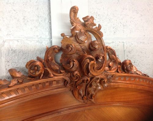 FRENCH WALNUT BED - ADDITIONAL PHOTO 6