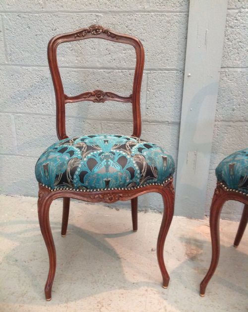 PAIR OF FRENCH ROSEWOOD CHAIRS - ADDITIONAL PHOTO 1