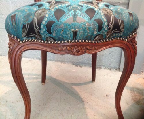 PAIR OF FRENCH ROSEWOOD CHAIRS - ADDITIONAL PHOTO 2