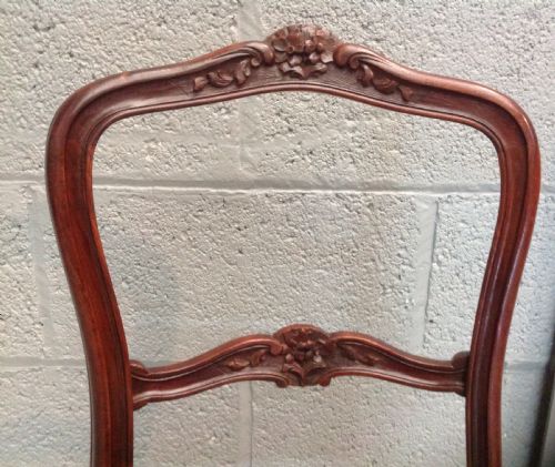 PAIR OF FRENCH ROSEWOOD CHAIRS - ADDITIONAL PHOTO 4
