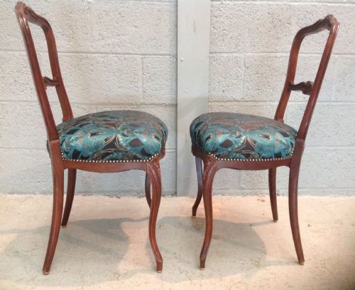 PAIR OF FRENCH ROSEWOOD CHAIRS - ADDITIONAL PHOTO 5