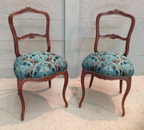PAIR OF FRENCH ROSEWOOD CHAIRS - ADDITIONAL PHOTO 9