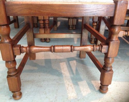SET OF FOURTEEN FRENCH OAK DINING CHAIRS - ADDITIONAL PHOTO 3