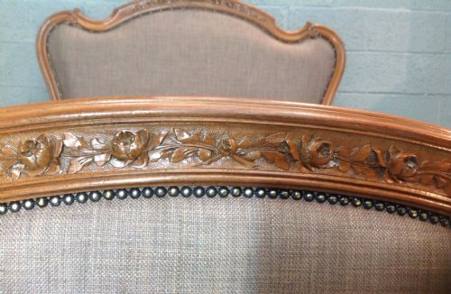 WALNUT FRENCH CARVED BED - ADDITIONAL PHOTO 2