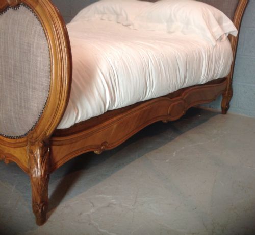 WALNUT FRENCH CARVED BED - ADDITIONAL PHOTO 5