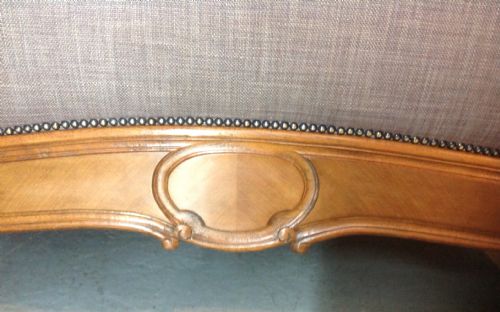 WALNUT FRENCH CARVED BED - ADDITIONAL PHOTO 6