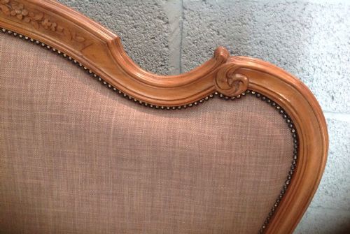 WALNUT FRENCH CARVED BED - ADDITIONAL PHOTO 7