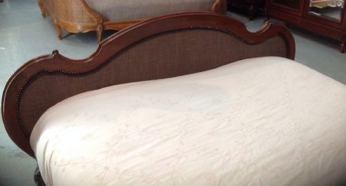 WALNUT FRENCH CARVED BED - ADDITIONAL PHOTO 8