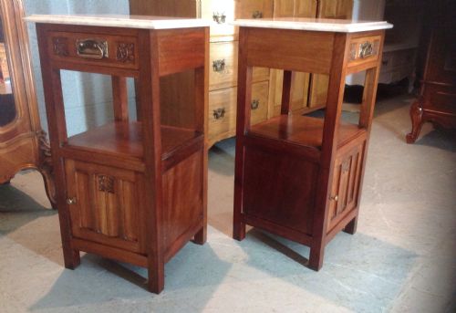 PAIR OF FRENCH BEDSIDE CABINETS - ADDITIONAL PHOTO 6