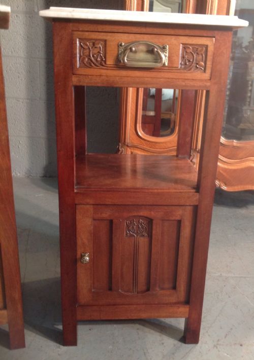 PAIR OF FRENCH BEDSIDE CABINETS - ADDITIONAL PHOTO 7