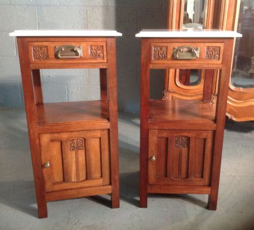 PAIR OF FRENCH BEDSIDE CABINETS - ADDITIONAL PHOTO 9