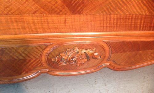 fig 1. FRENCH WALNUT LOUIS XV STYLE DOUBLE BED