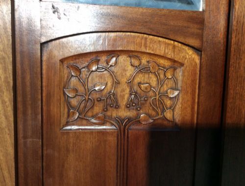 FRENCH MAHOGANY ARMOIRE - ADDITIONAL PHOTO 2
