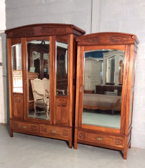 FRENCH MAHOGANY ARMOIRE - ADDITIONAL PHOTO 5