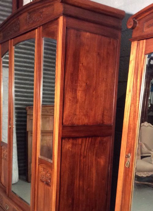 FRENCH MAHOGANY ARMOIRE - ADDITIONAL PHOTO 7
