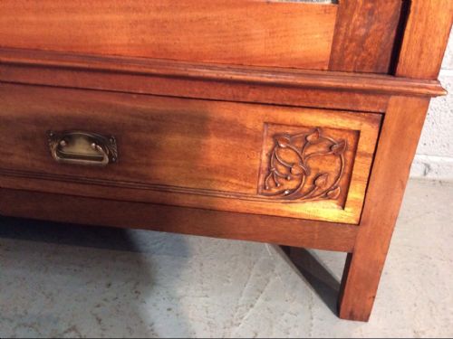 FRENCH MAHOGANY ARMOIRE - ADDITIONAL PHOTO 9
