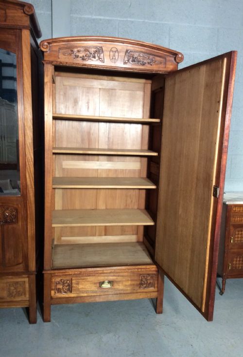 FRENCH MAHOGANY ARMOIRE - ADDITIONAL PHOTO 1